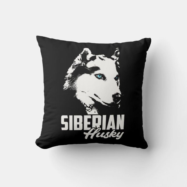 Cojín Decorativo Strong Husky Siberian (Anverso)