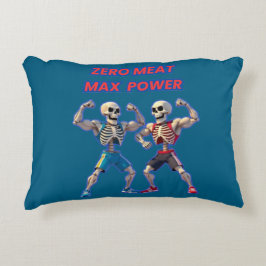 Cojín Decorativo Strong to the Bone – Funny Skeleton Muscle Design