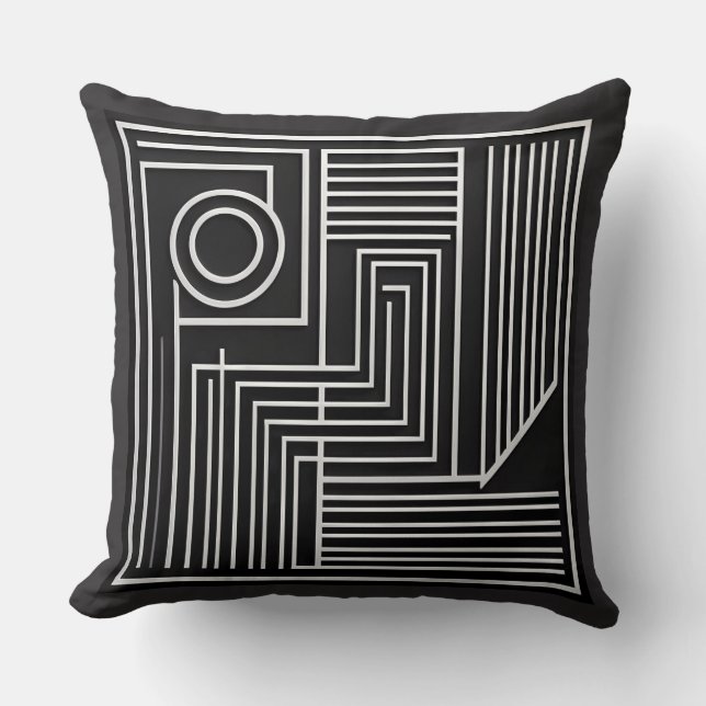 Cojín Decorativo Structured Orbit Lines (Anverso)