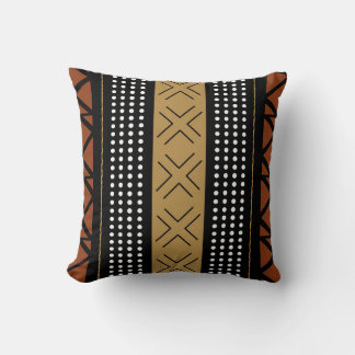 Cojín Decorativo Stunning African Bogolan Inspired Throw Pillow