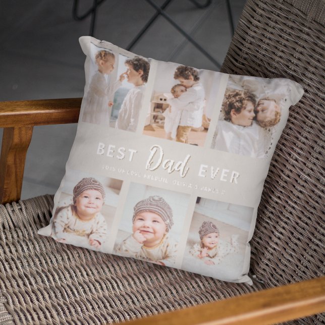 Cojín Decorativo Stylish Best Dad Ever Throw Pillow (Subido por el creador)