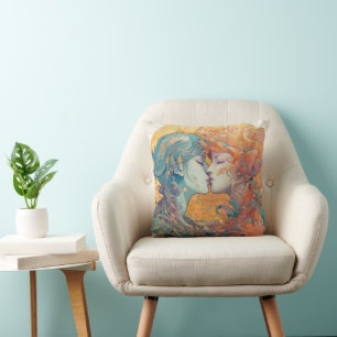 Cojín Decorativo Su Amor, Su Camino Arte de estilo Art Déco de b