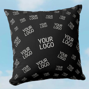 Cojín Decorativo Su diseño, foto o logotipo de empresa colocado ale