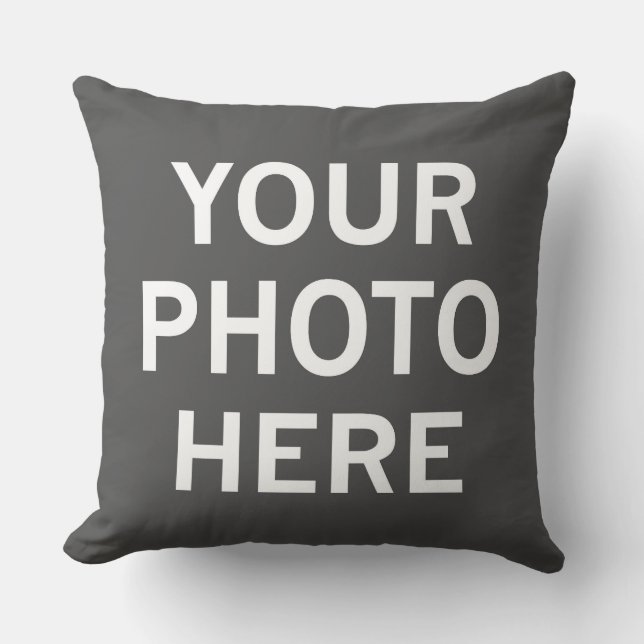 Cojín Decorativo Su foto aquí (Anverso)