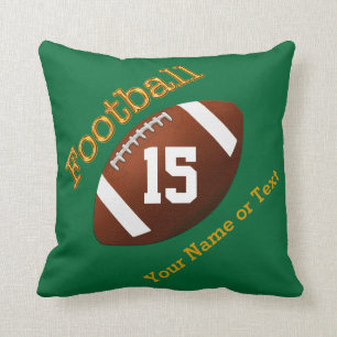 Cojín Decorativo Su nombre, NÚMERO de Jersey en los futbolistas ver