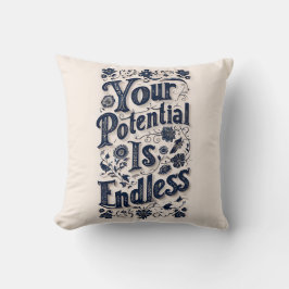 Cojín Decorativo Su Potencial Es Un Fondo Beige Interminable