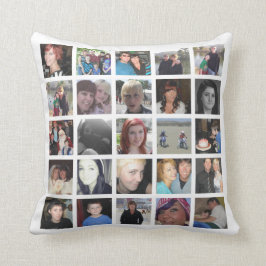 Cojín Decorativo Su propio collage de fotos de Instagram de la