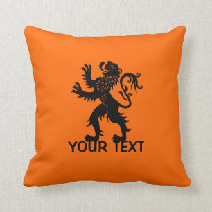 Cojín Decorativo Su texto - león de Holanda