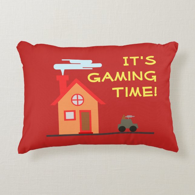 Cojín Decorativo Su tiempo de juego (Anverso)