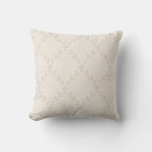 Suave Patrón de Enrejado Floral Boho Beige