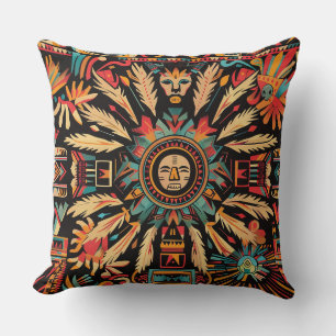 Cojín Decorativo Suave "Sueño azteca" Verde azulado Ensuciedad Cush
