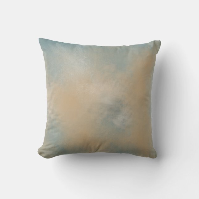 Cojín decorativo suave y soñador del azul y del (Anverso)