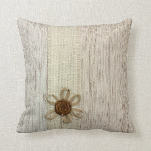 Cojín decorativo subió cinta beige elegante