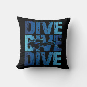 Cojín Decorativo Submarinismo Buceo Submarino Buceo Scuba