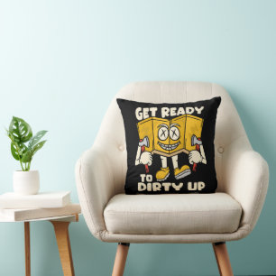 Cojín Decorativo Sucio al aire libre - camping divertido