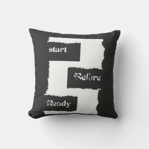 Cojín Decorativo Sudadera motivacional para empezar antes de estar