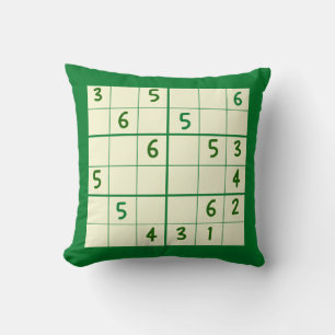 Cojín decorativo Sudoku Puzzle 6x6