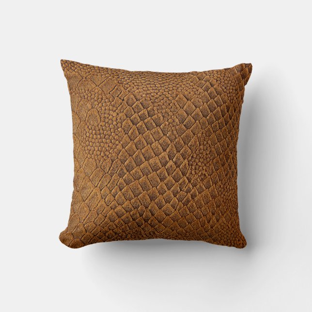 Cojín Decorativo suede with beautiful patternpattern,snake,texture, (Anverso)