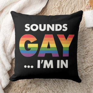 Cojín Decorativo Suena Gay Orgullo LGBTQ Arcoíris