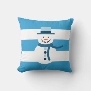 Cojín Decorativo Sueño Con Un Hombre De Nieve Blanco
