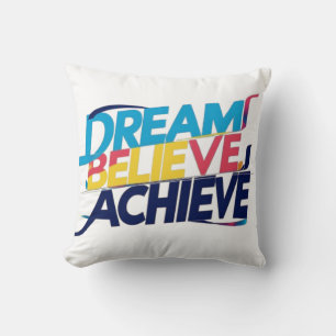 Cojín Decorativo Sueño, crea, logra - Camiseta motivacional