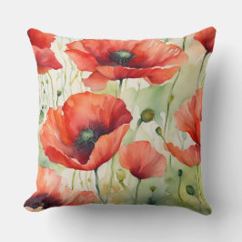 Cojín Decorativo Sueño de flores - Modelo de amapola