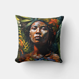 Cojín Decorativo Sueño de la jungla "Karuma" - Mujeres en la Amazon