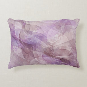Cojín Decorativo Sueño de Lavanda Remolino Lila Malva Lavanda