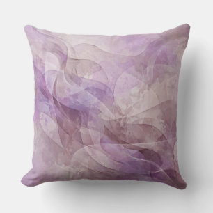 Cojín Decorativo Sueño de Lavanda Remolino Lila Malva Lavanda