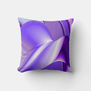 Cojín Decorativo Sueño de nieve púrpura, arte de arcoiris abstracto