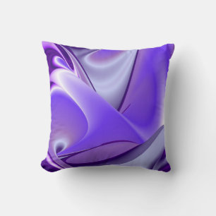 Cojín Decorativo Sueño de nieve púrpura, arte de arcoiris abstracto