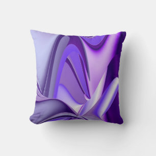 Cojín Decorativo Sueño de nieve púrpura, arte de arcoiris abstracto
