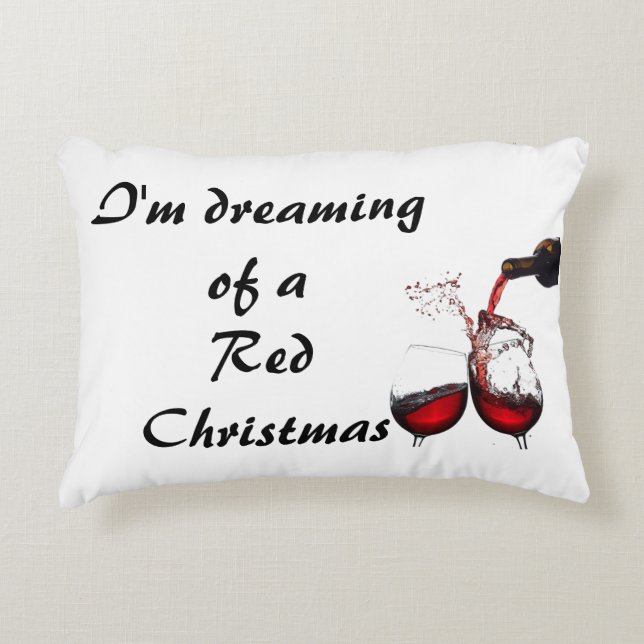 COJÍN DECORATIVO **SUEÑO DE UNA NAVIDAD ROJA** (Anverso)
