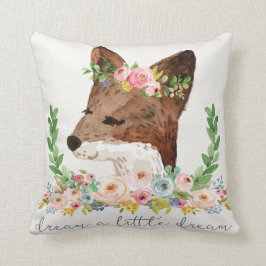 Cojín Decorativo Sueño del arbolado del Fox de Boho una pequeña