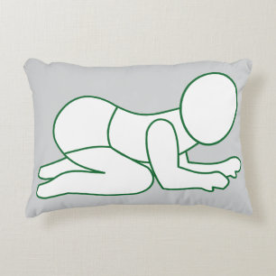 Cojín Decorativo Sueño dulce Pillow - Arte de la Línea del Bebé Min