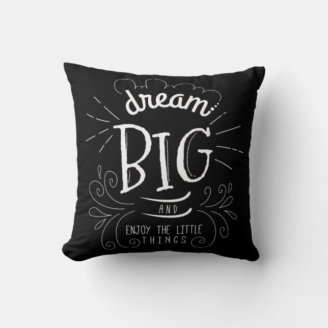 Cojín Decorativo Sueño Motivacional Moderno Gran Decoración (Anverso)