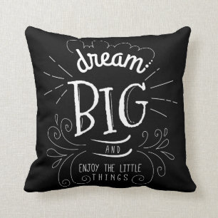 Cojín Decorativo Sueño Motivacional Moderno Gran Decoración