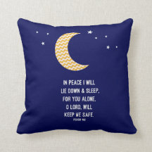 Sueño pacífico, luna, verso del fondo azul marino