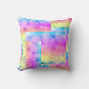 Cojín Decorativo [Sueños de Acuarela] Colores Suaves Pastel Maripos