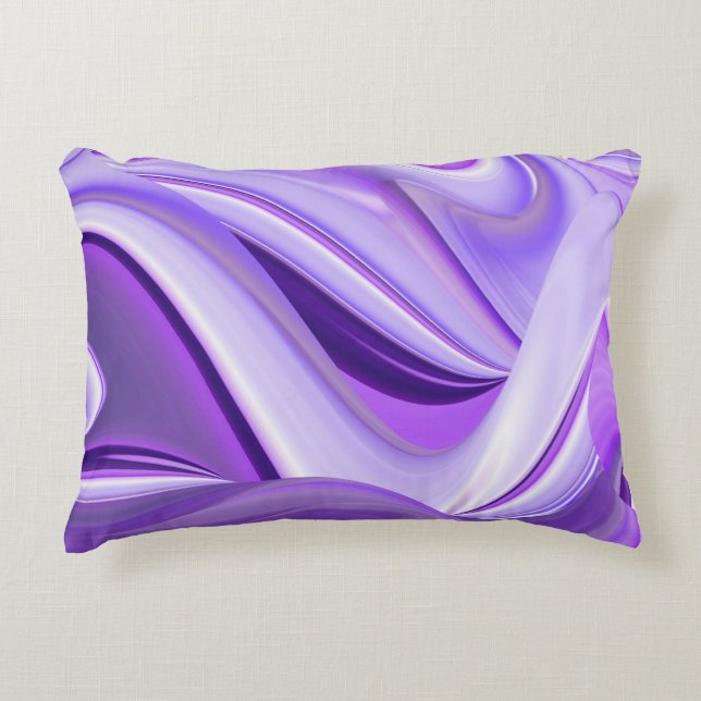 Cojín Decorativo Sueños de Arcoíris de Flor Morada (Anverso)
