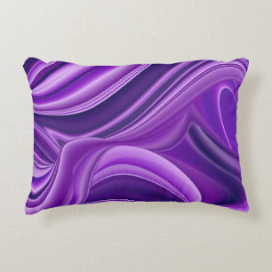 Cojín Decorativo Sueños de Arcoíris de Flor Morada