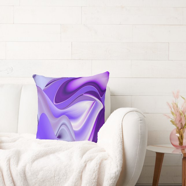 Cojín Decorativo Sueños de Arcoíris de Flor Morada (Sofá)