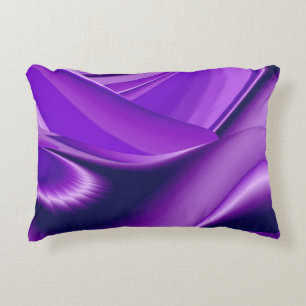 Cojín Decorativo Sueños de Arcoíris de Flor Púrpura