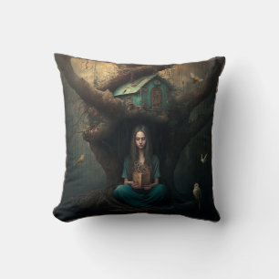 Cojín Decorativo Sueños de casa de pájaro