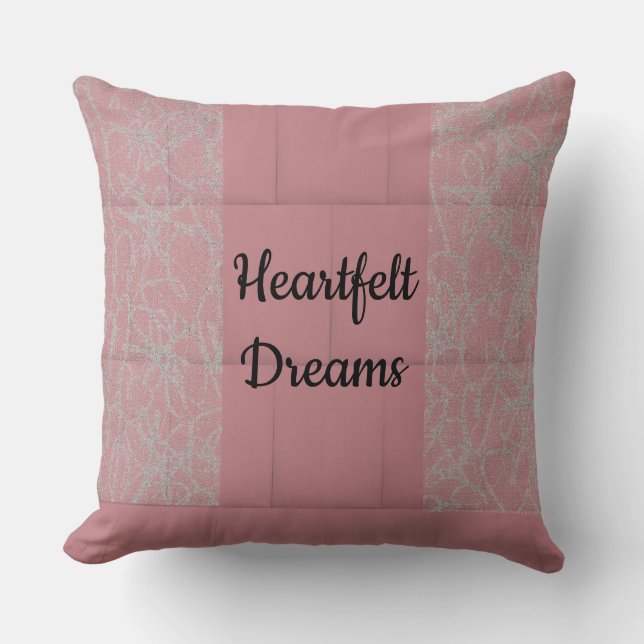 Cojín Decorativo Sueños de corazón (Anverso)