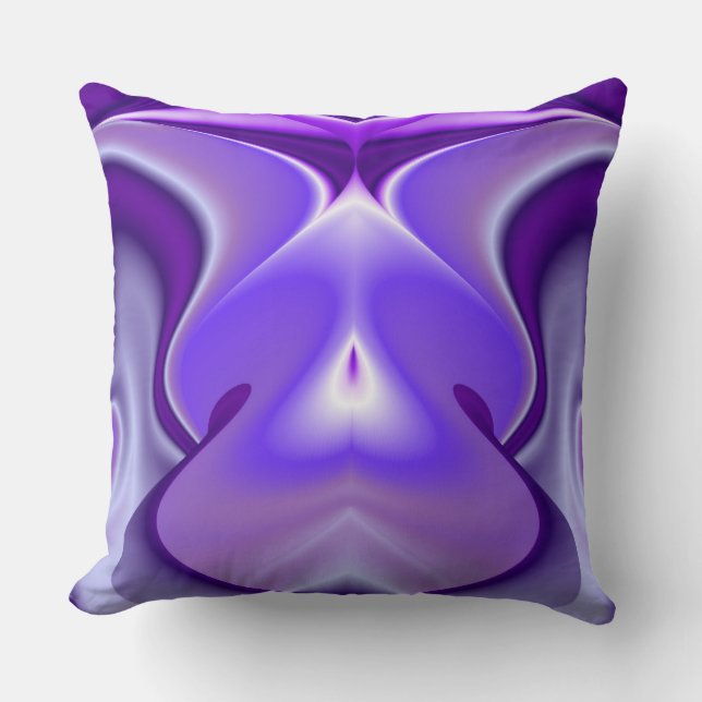 Cojín Decorativo Sueños de flores moradas (Anverso)