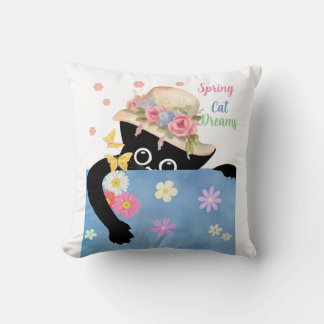 Cojín Decorativo Sueños de gatos de primavera