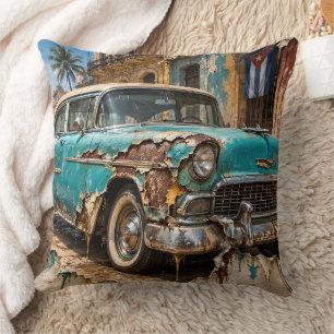 Cojín Decorativo Sueños de La Habana, cromo oxidado