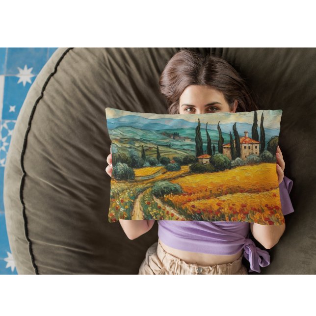 Cojín Decorativo Sueños de la Toscana Dorada (Subido por el creador)