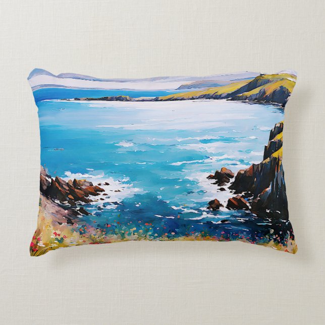Cojín Decorativo Sueños de marea y brisas de pradera (Anverso)